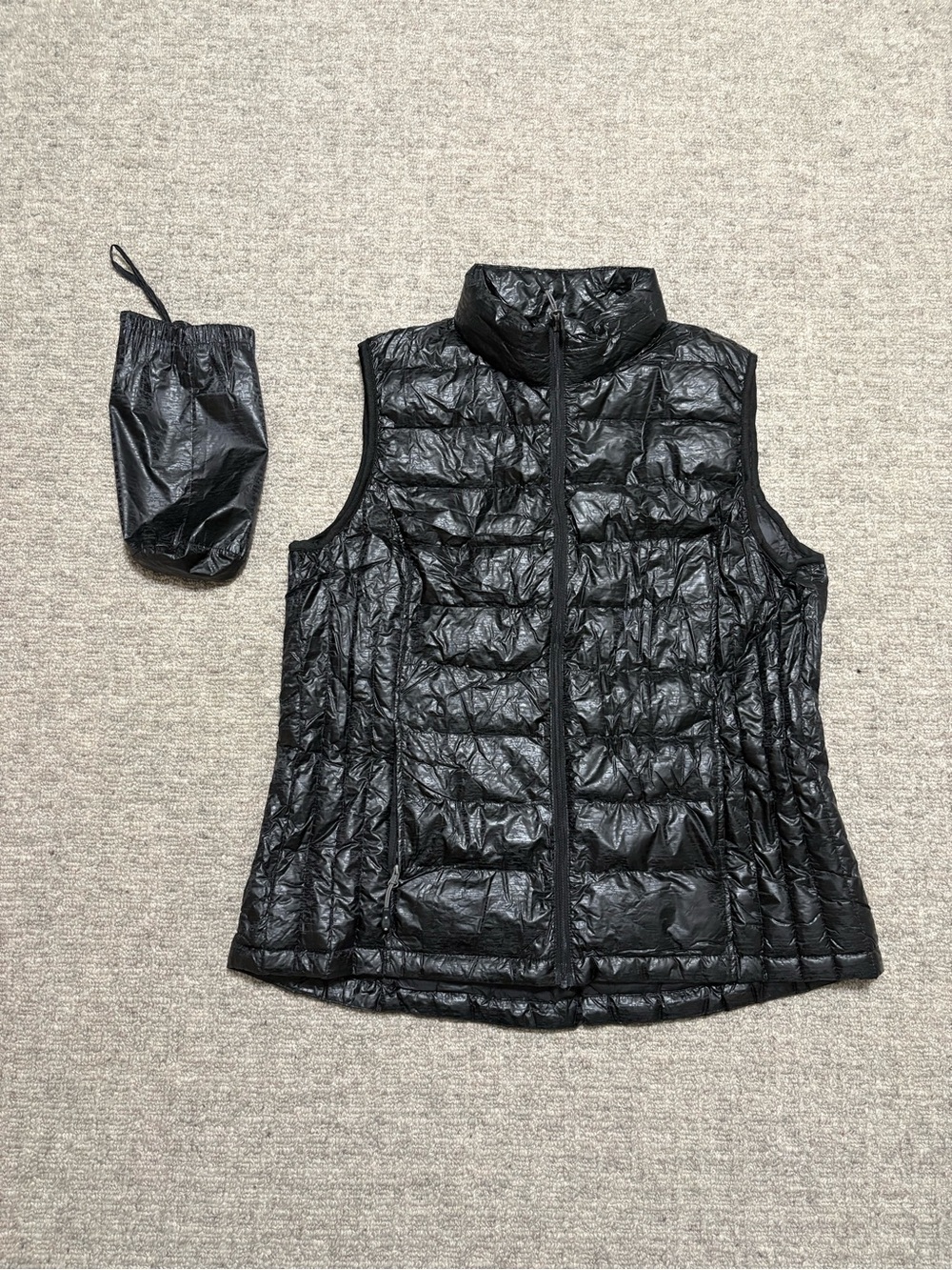 32 Degrees Black Lightweight Packable Quilted Vest